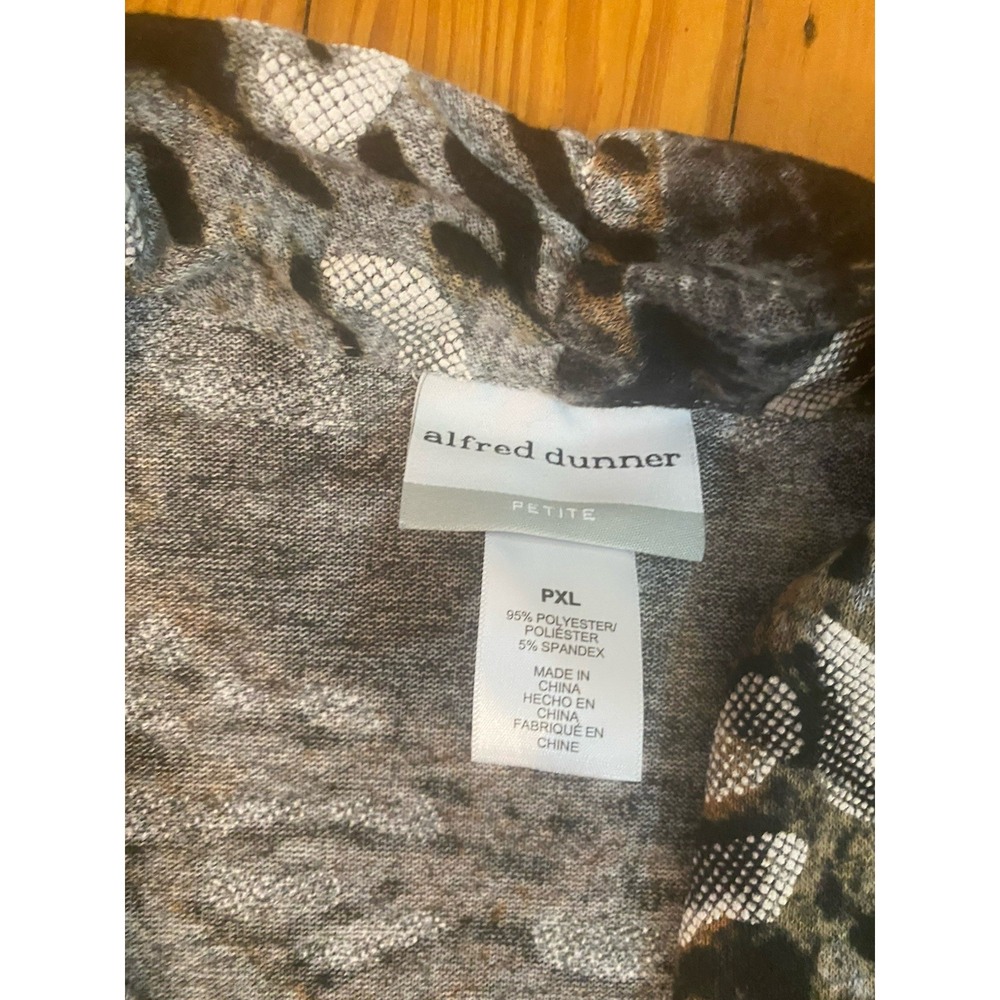 NWT ALFRED DUNNER Jacket With Inner Tank PXL BROWN BLACK Career Office - Picture 3 of 5